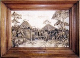 Картина из дерева "Старая Мельница"